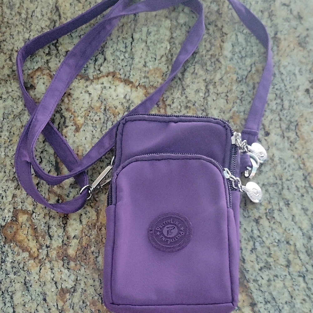 Kipling Purple Crossbody Bag with adjustable strap